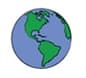 지구를 형상화한 아이콘